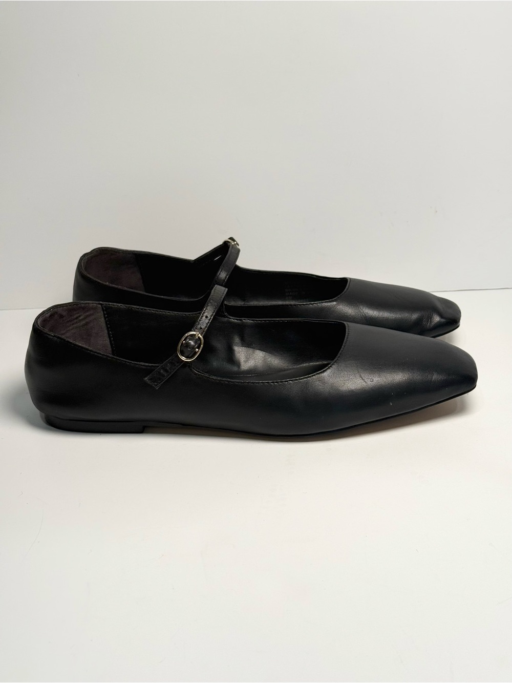 Nordstrom Lea mary jane square toe flat black 9.5